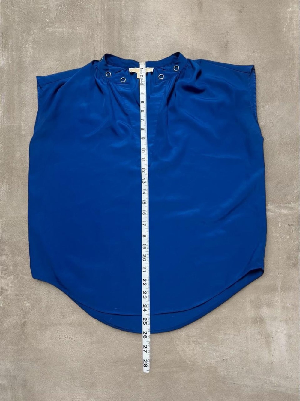 Michael Kors Royal Blue Sleeveless Blouse Top Womens Size Small - Picture 6 of 6